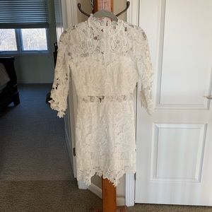 White lace dress